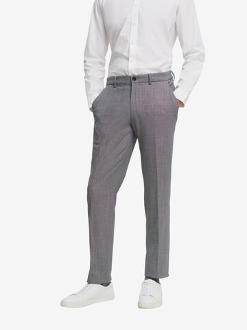 Regular Pantalon à plis ESPRIT en gris : devant