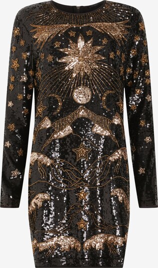 AllSaints Robe 'NOUSHKA' en or / noir / argent, Vue avec produit