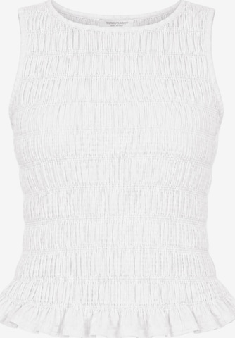 SASSYCLASSY Top in White: front