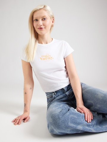 HUGO Póló 'Dichroma_B' - fehér: elől