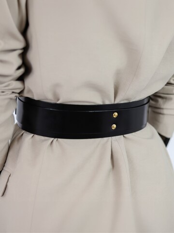 Haute Cuir Belt 'Double Buckle' in Black