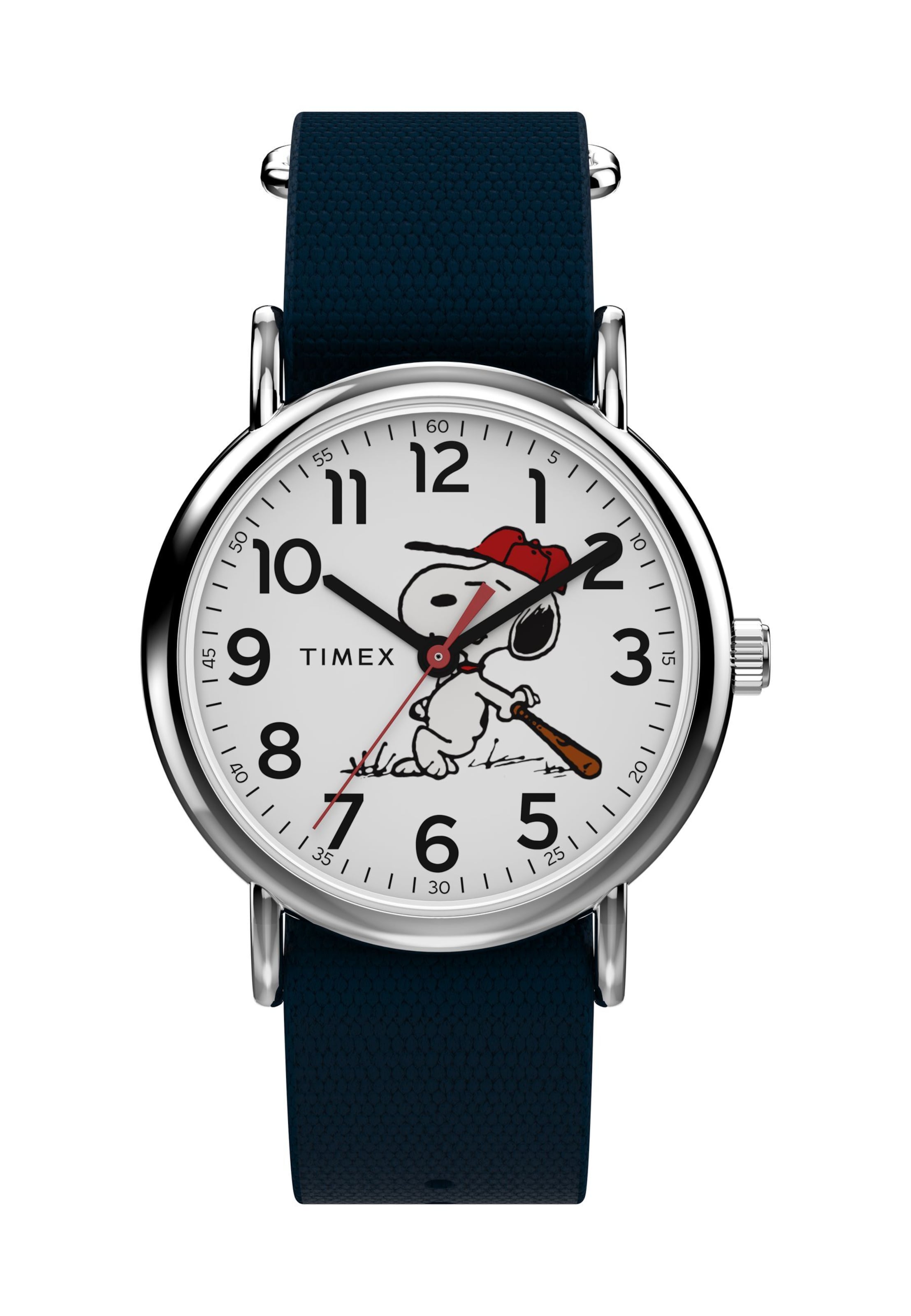 Orologio analogico 'Timex x Peanuts Weekender Baseball' di TIMEX in nero: frontale