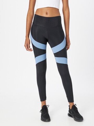 Skinny Pantaloni sport 'Cadence' de la Onzie pe negru: față