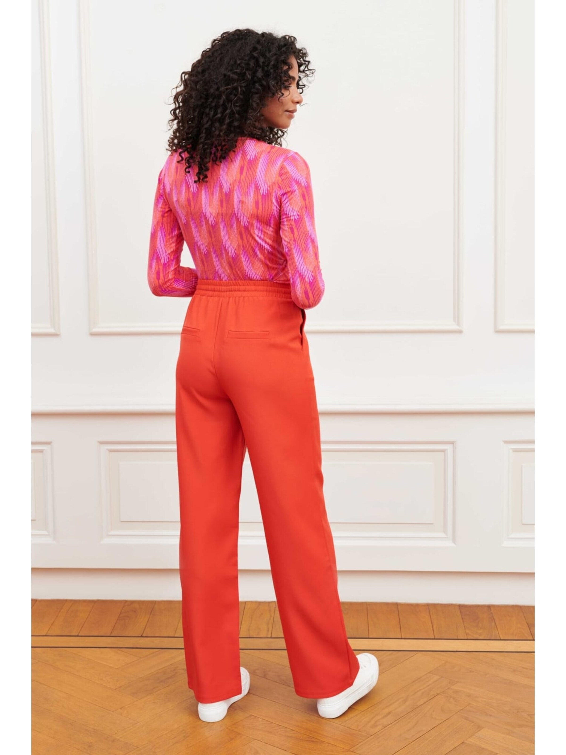 LOFTY MANNER Baggy Broek 'QA37 C lauren' in Oranje