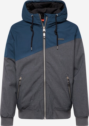 Ragwear Winter Jacket 'WINNGS' in Grey: front