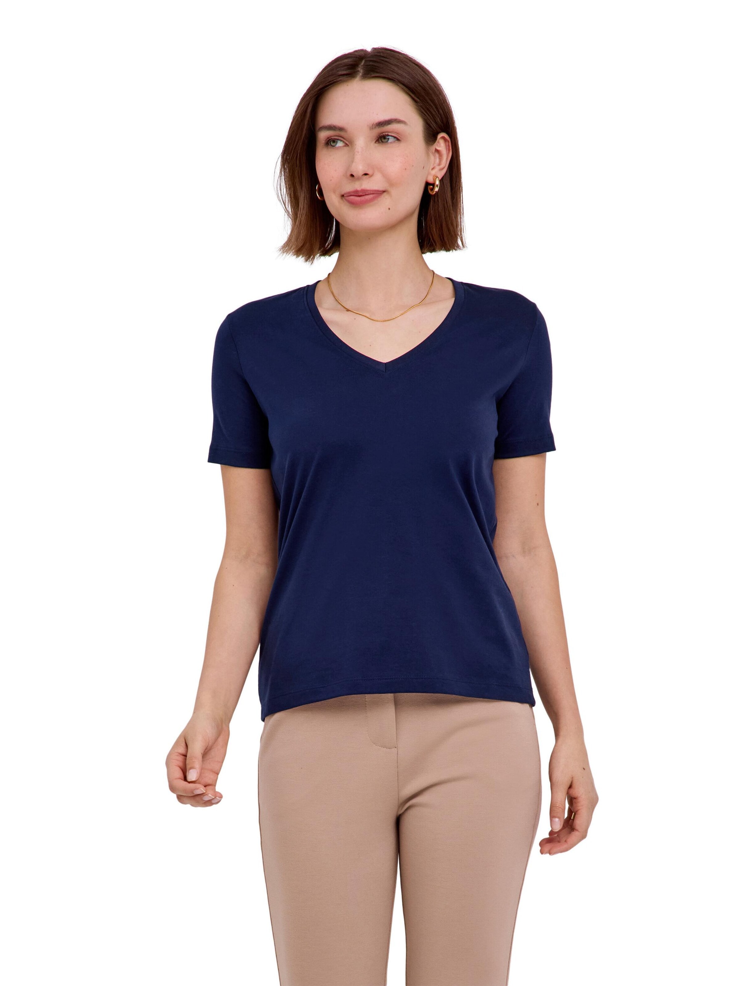 FALKE Shirt 'Essential Cotton'‌‌‌‌‌‌ in Blau: Vorderseite