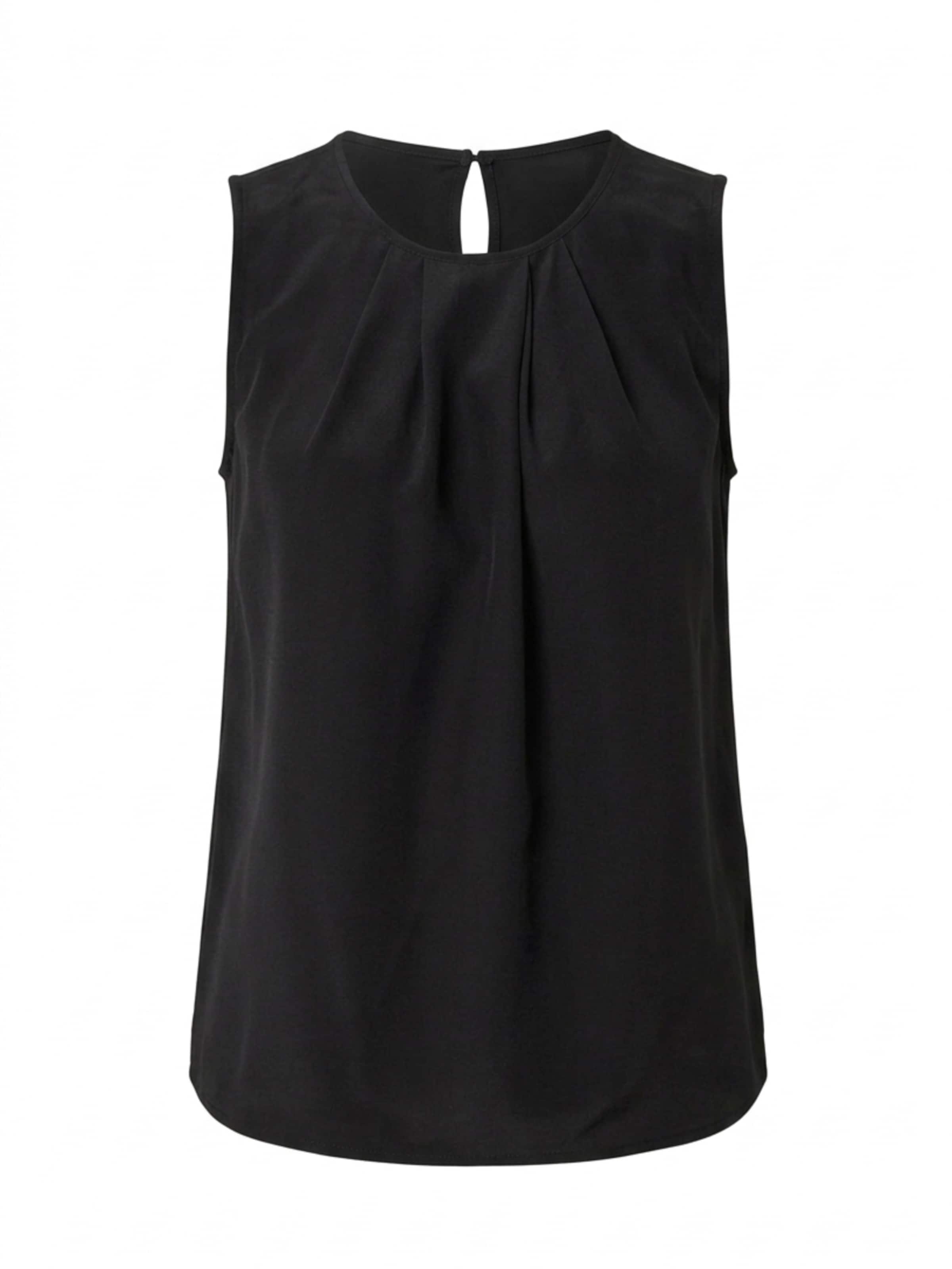 Posh Gear Blouse 'Seidenbluse Gileseta' in Black: front