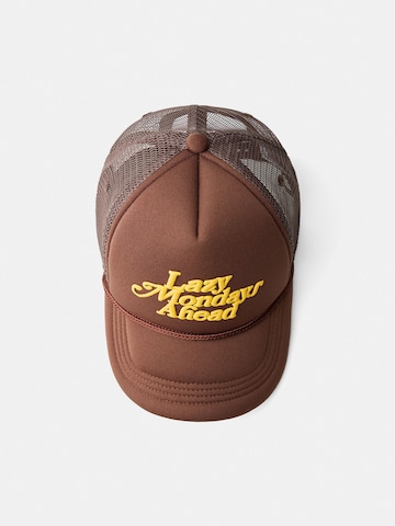 Casquette Bershka en marron