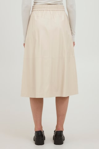 b.young A-Linien-Rock BYESONI SKIRT - in Beige