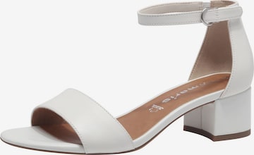 Tamaris Strap sandal in White: front