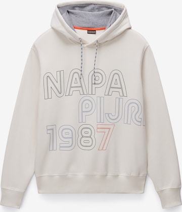 NAPAPIJRISweater majica 'B-Fiemme' - bijela boja: prednji dio