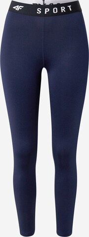 4F Skinny Sporthose in Blau: predná strana