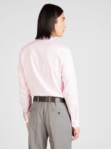 SEIDENSTICKER - Ajuste estrecho Camisa de negocios en rosa