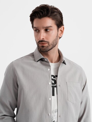 Ombre Regular fit Button Up Shirt 'OM-SHCS-0148' in Grey