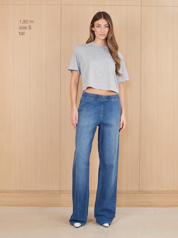 RÆRE by Lorena Rae Wide Leg Jeans 'Jemie Tall' in Blau