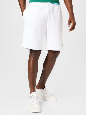 LACOSTE Regular Broek in Wit: voorkant