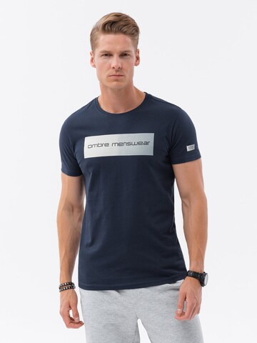 T-Shirt 'S1751' Ombre en bleu : devant