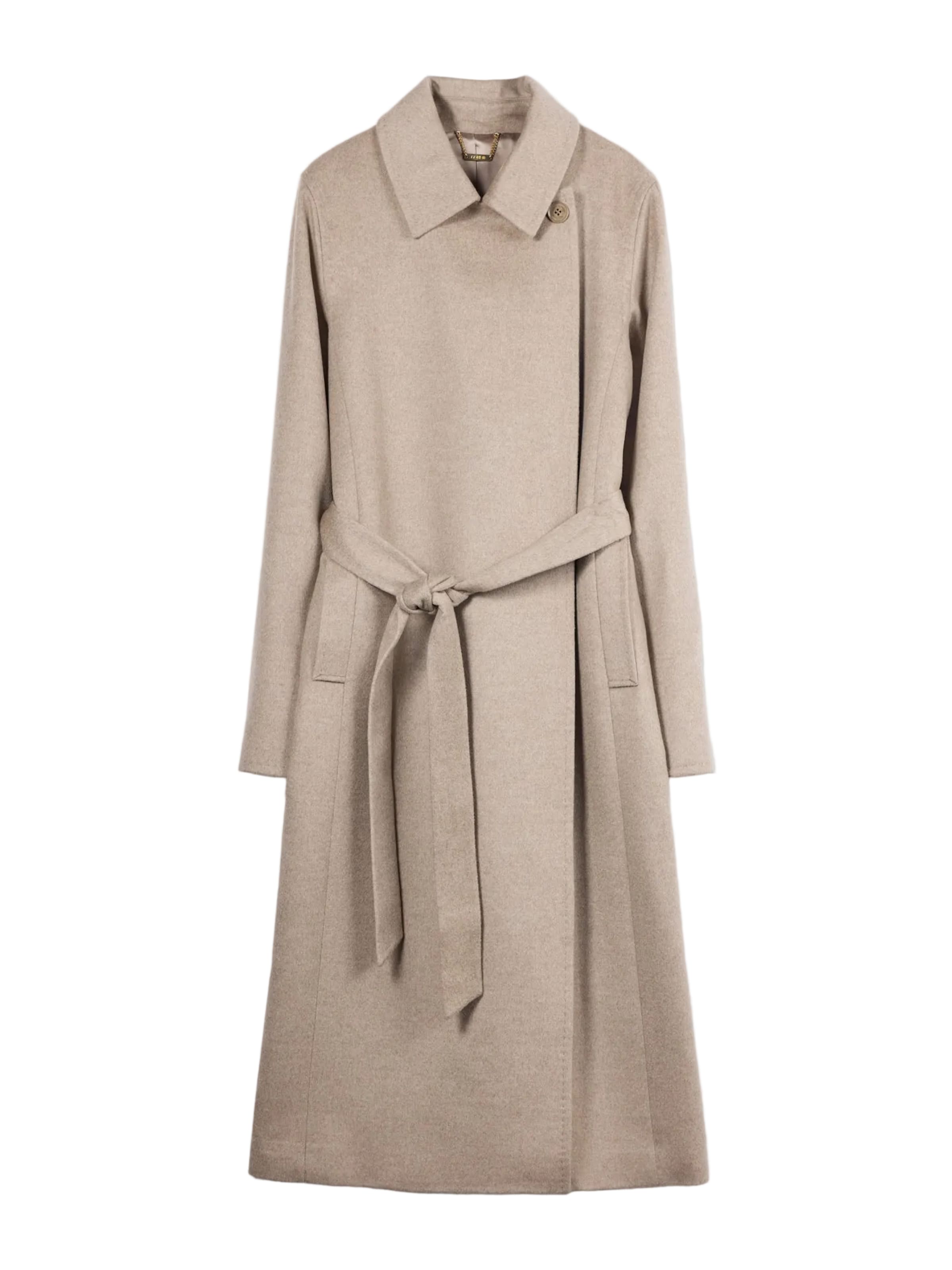 GOBI Cashmere Between-Seasons Coat 'Cashmere Wrap Coat with Belt' in Taupe, Item view