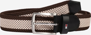 TOMMY HILFIGER Belt 'Denton' in Brown: front