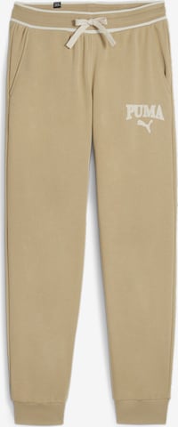 Effilé Pantalon de sport PUMA en beige : devant