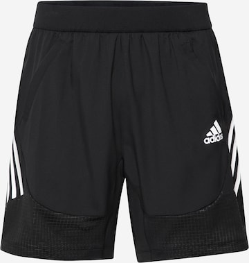 ADIDAS SPORTSWEARregular Sportske hlače - crna boja: prednji dio