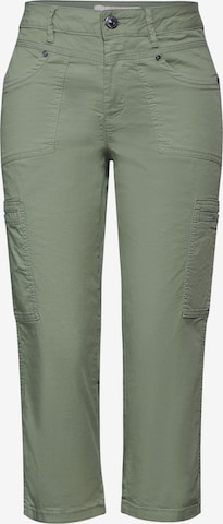STREET ONE Slim fit Cargo Pants 'Yulius' in Green: front