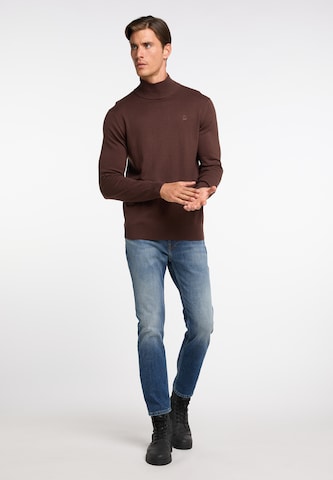 DreiMaster Klassik Pullover 'Markani' in Braun