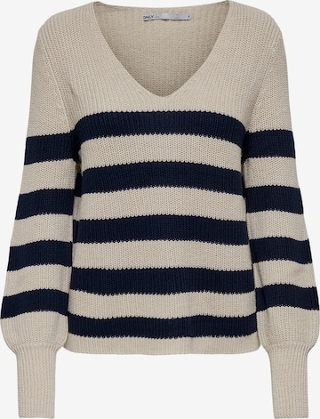 ONLY Sweater 'Luci' in Beige: front