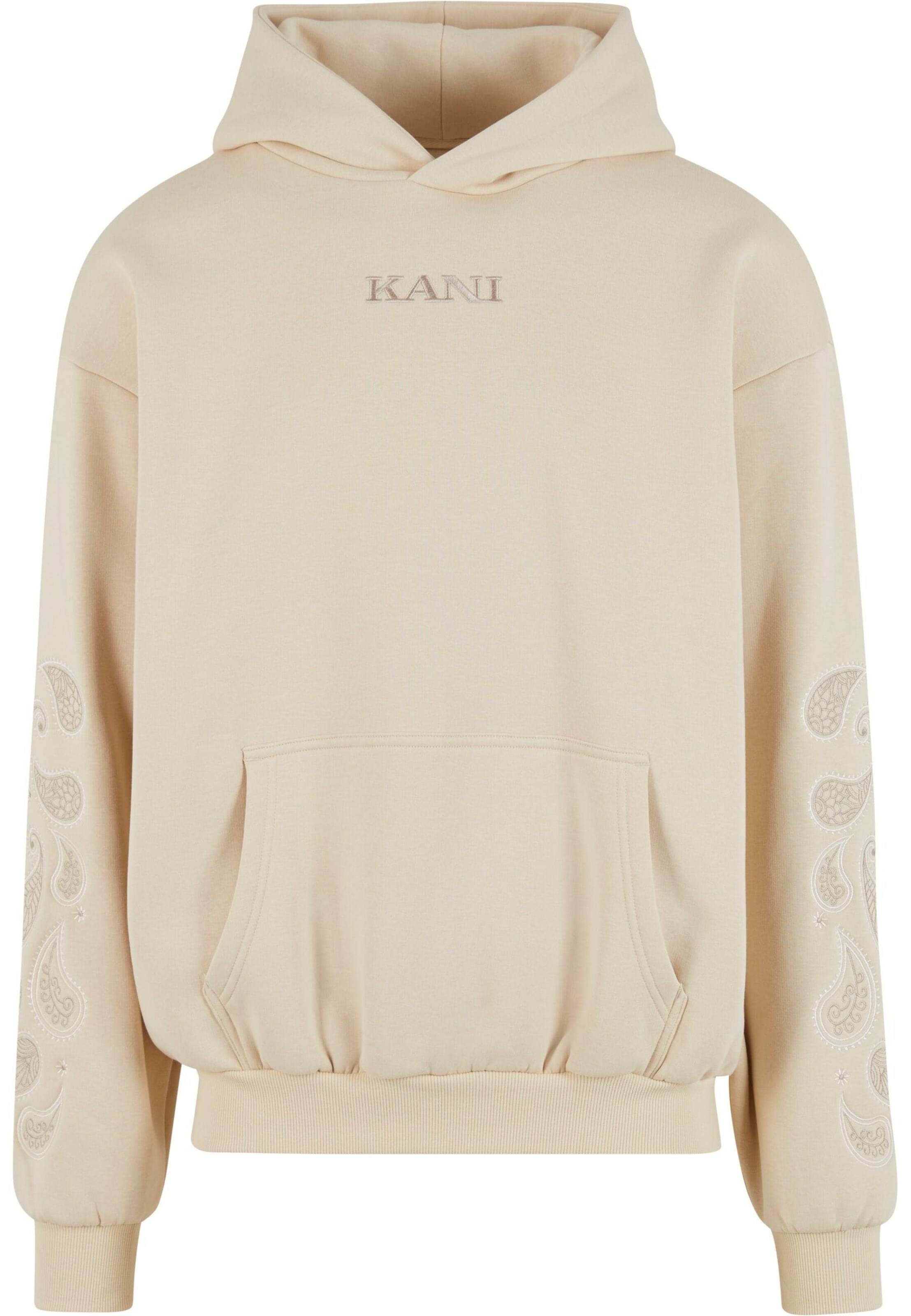 Sweat-shirt Karl Kani en beige : devant