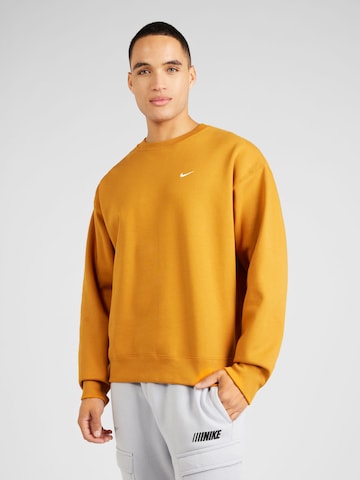 Nike Sportswear Sweatshirt 'Swoosh' i gul: framsida