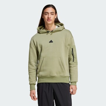 ADIDAS SPORTSWEAR Athletic Sweatshirt 'City Escape' in Green: front