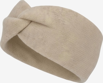 styleBREAKER Headband 'Feinstrick Stirnband Twist Knoten' in Beige: front