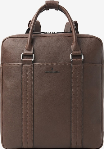 Castelijn & Beerens Laptop Bag in Brown: front