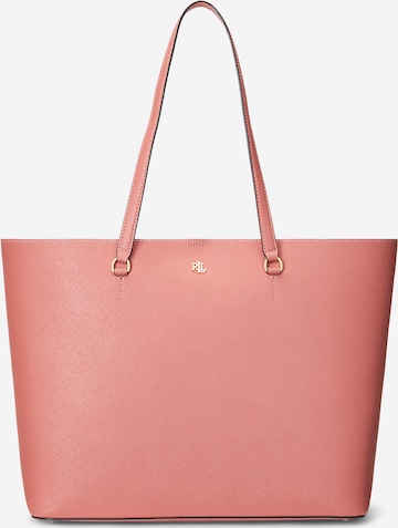 Lauren Ralph Lauren Shoppingväska 'KARLY' i rosa: framsida