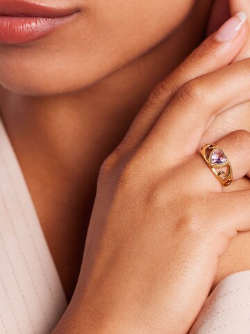 Lucardi Ring in Gold: front