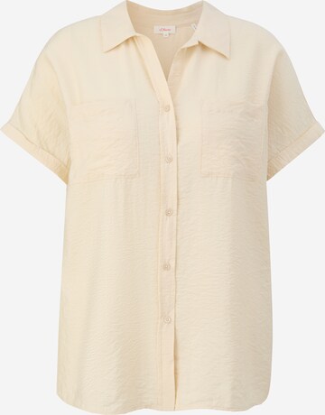 s.Oliver Red Label Plus Blouse in Beige: front