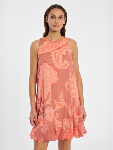 Ana Alcazar Jurk 'Deasy' in Rood: voorkant