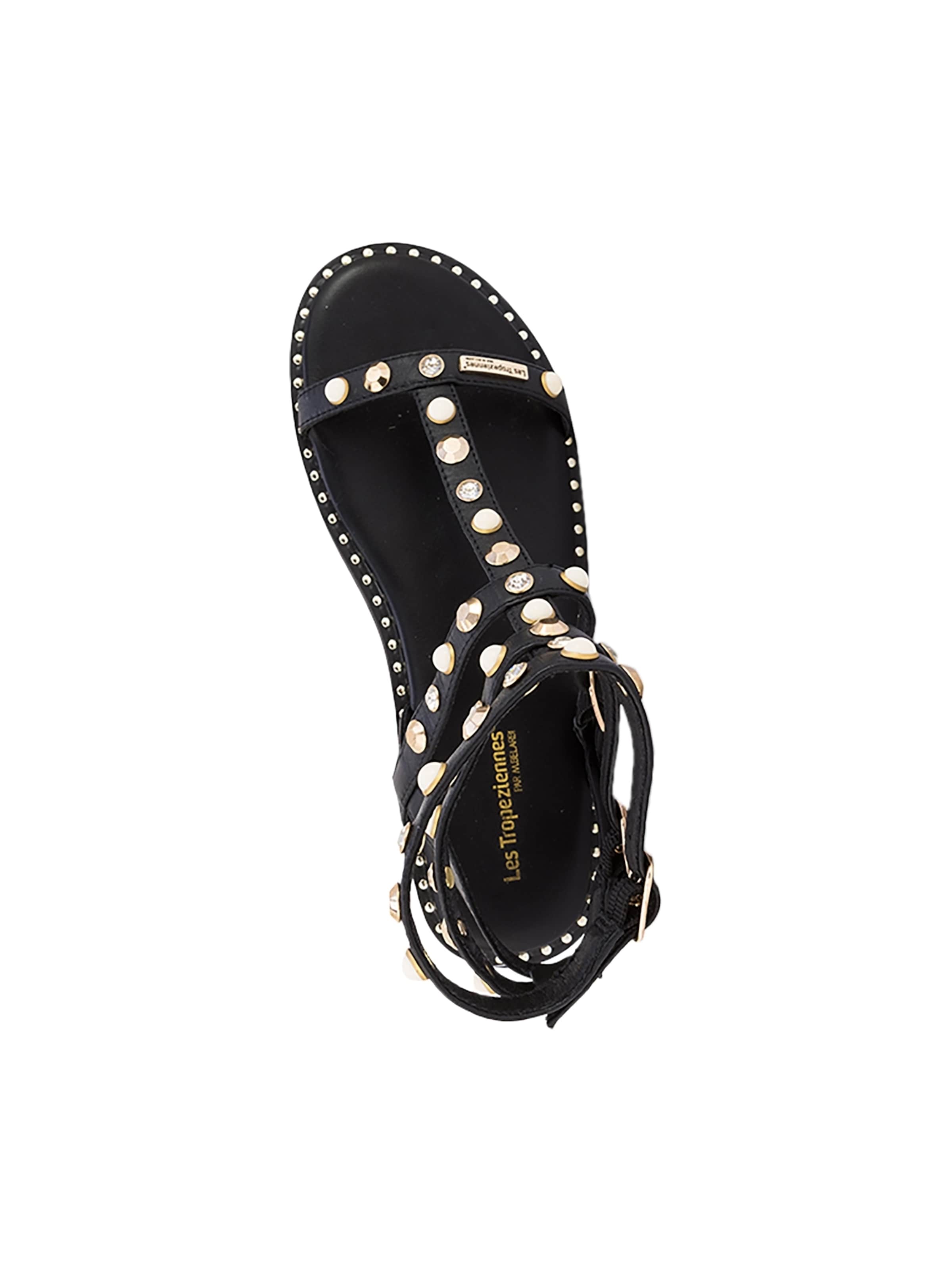 Les Tropéziennes - Sandalias 'Ledersandalen Corly' en negro