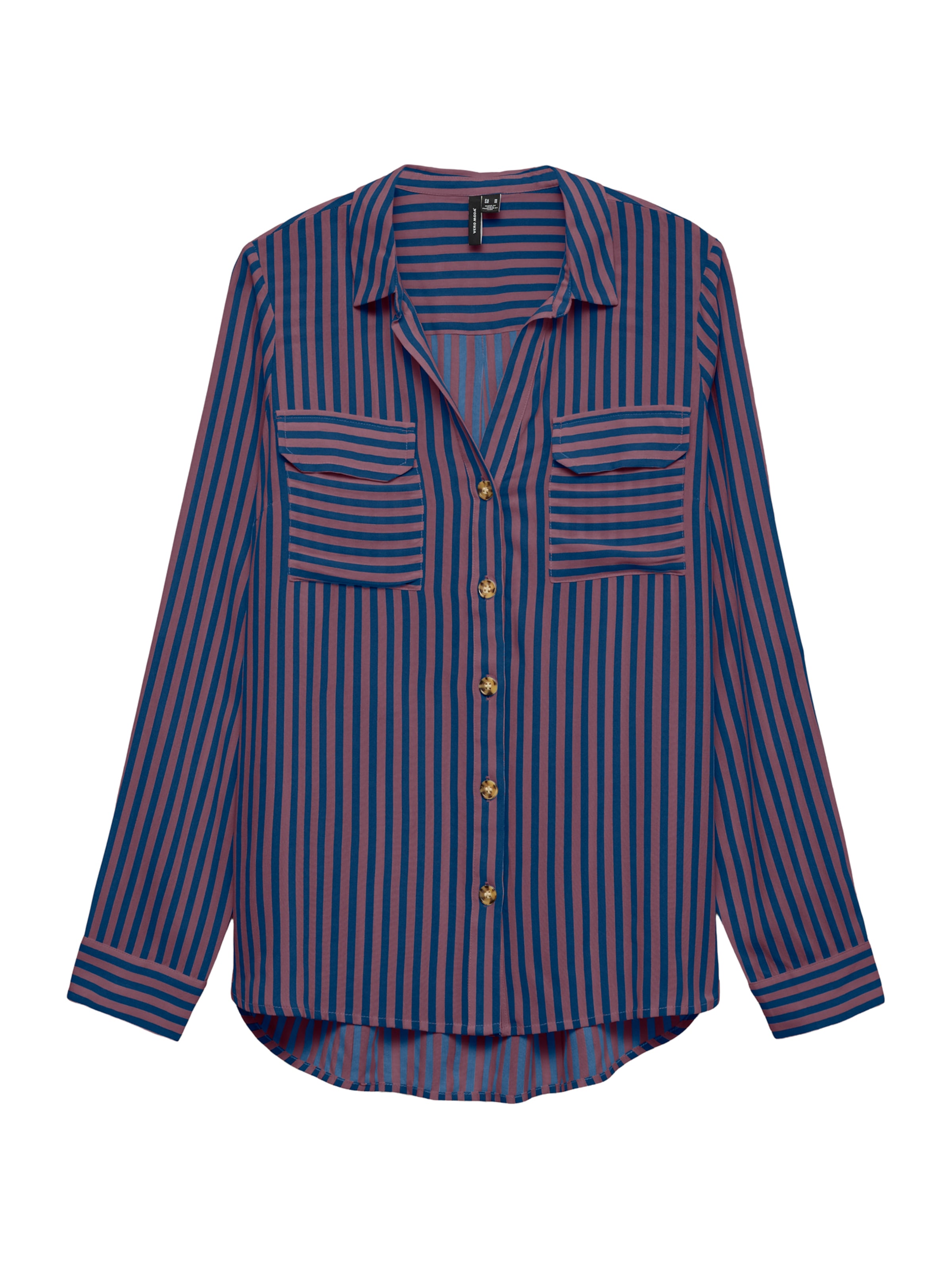 VERO MODA Bluse 'VMBUMPY' in XS in dunkelblau / mauve, Produktansicht