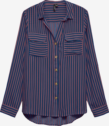 Chemisier 'VMBumpy' VERO MODA en bleu : devant