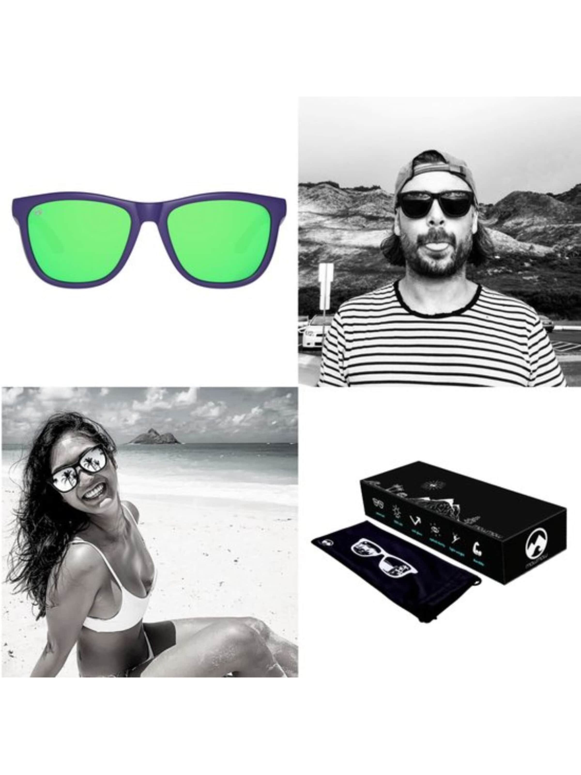 Mowmow - Gafas de sol deportivas 'MowMow Opal LIMITED Sunglasses - Polarized - Men - Women' en verde