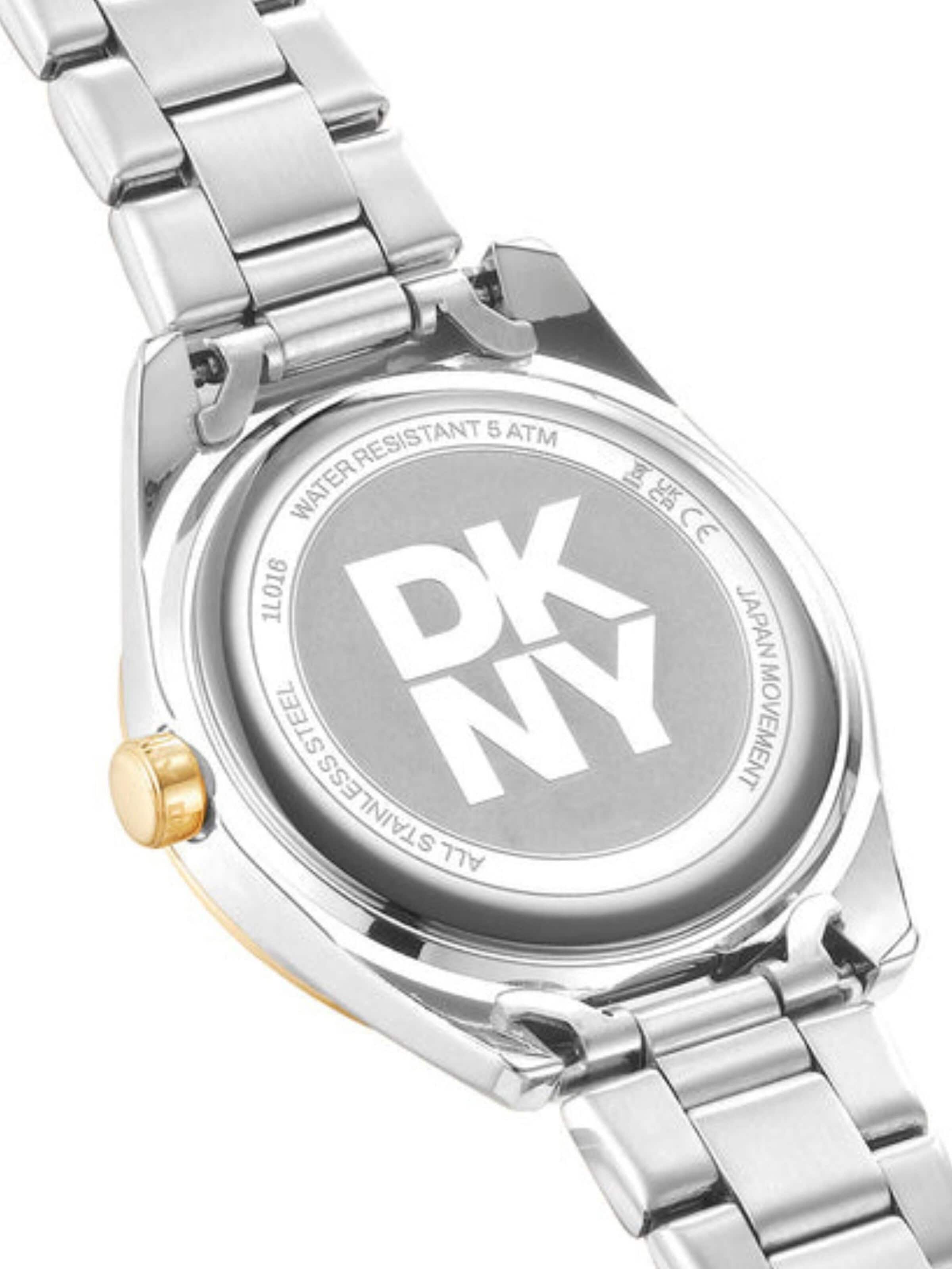 Montre à affichage analogique 'Chambers' DKNY en argent