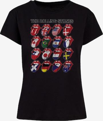 T-shirt 'The Rolling Stones Voodoo Lounge Tongues' F4NT4STIC en noir : devant
