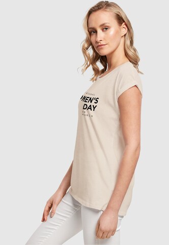 Merchcode Shirt 'WD - International Women's Day' in Beige