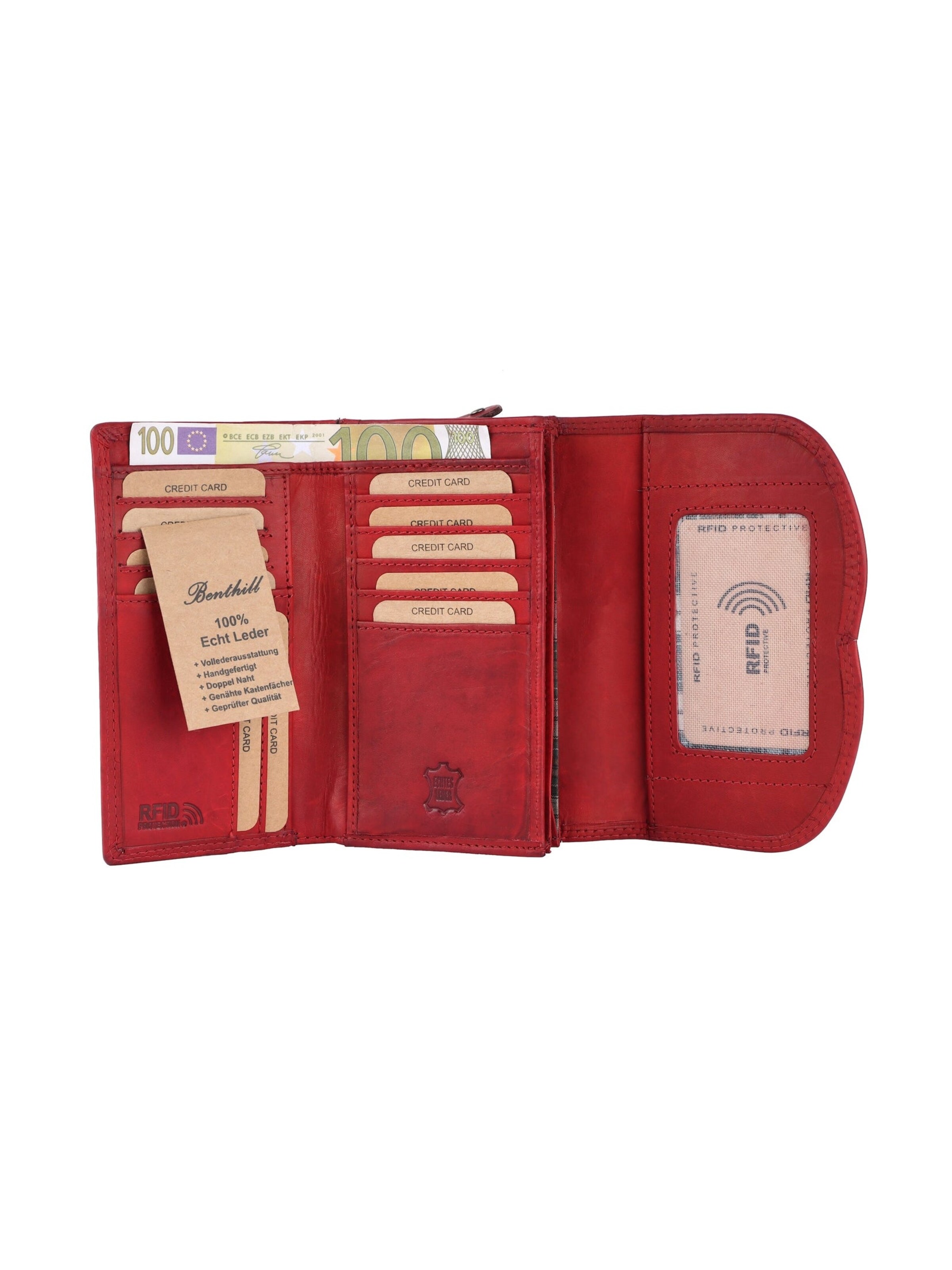 Benthill Wallet in Red