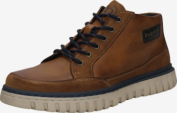 bugattiČizme sa vezicama - smeđa boja: prednji dio