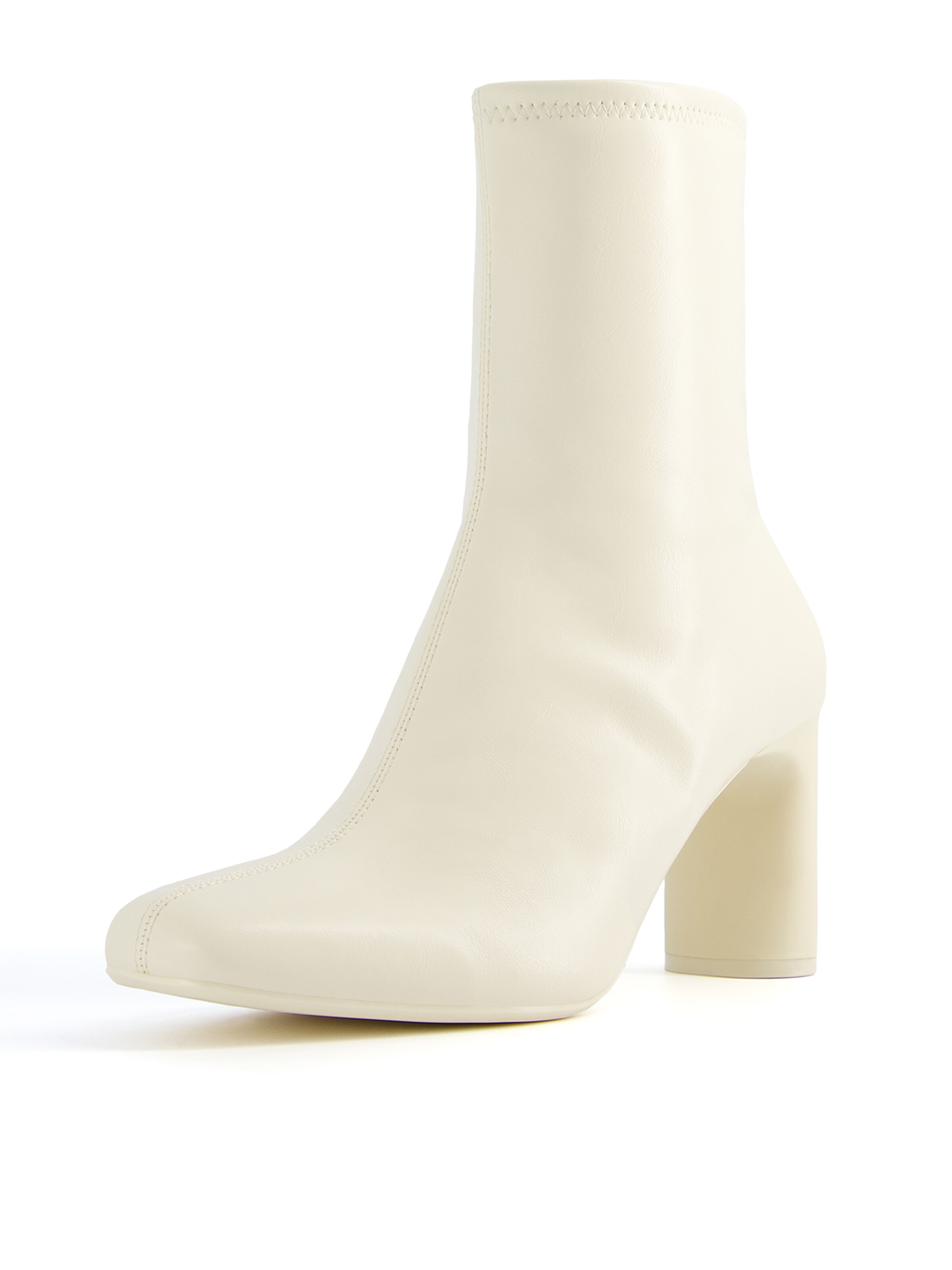Bershka Stivaletto in Offwhite ABOUT YOU