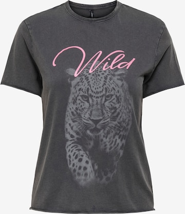 T-shirt 'ONLLUCY' ONLY en noir : devant