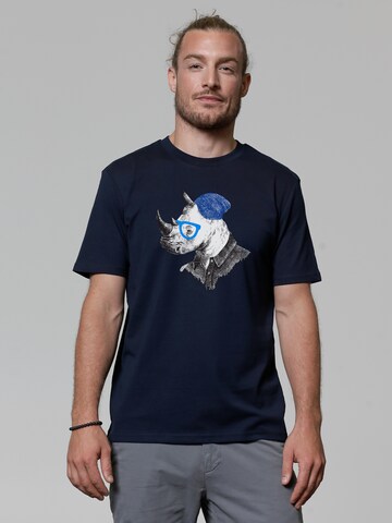 Watapparel Shirt ' Nashorn ' in Blue: front