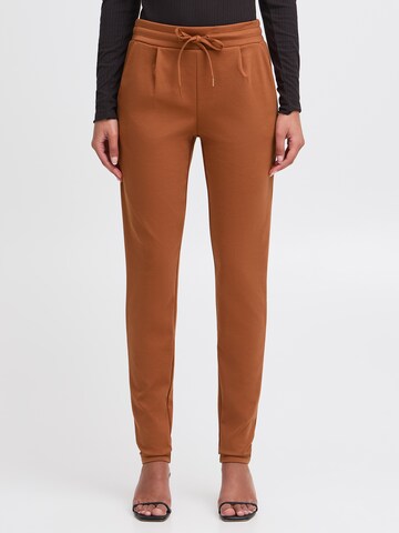 ICHI Tapered Broek 'KATE' in Rood: voorkant
